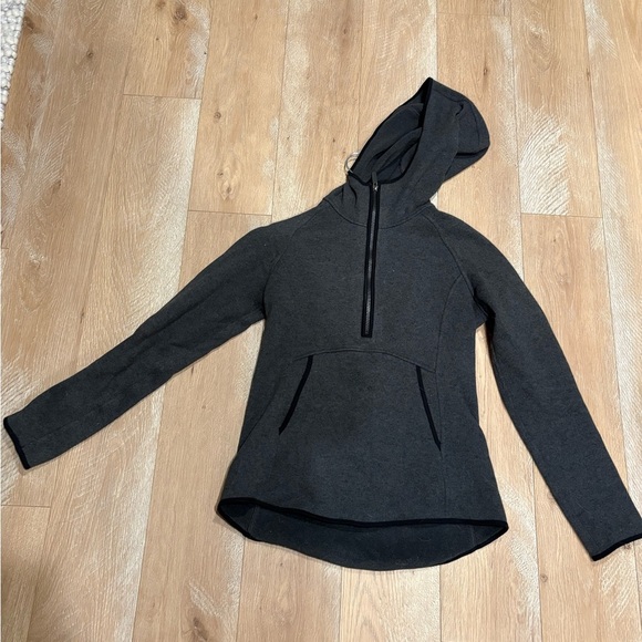 Lululemon Gray Fleece Hoodie​ - Picture 2 of 3